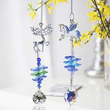 One Unicorn Suncatcher ONLY Crystal Pendant Christmas Winter Car Charm Sun Catcher Rainbow Maker Window Ornament Girls Decor My Little Pony