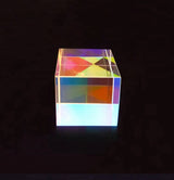 20mm High Quality X-Cube Splitter RGB K9 Glass Physics Cube Crystal Photography Props Prism Light Spectrum Optical Desk Decor