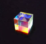 20mm High Quality X-Cube Splitter RGB K9 Glass Physics Cube Crystal Photography Props Prism Light Spectrum Optical Desk Decor