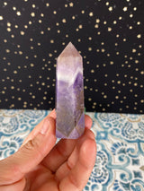 2.1-3.5" Rose Quartz, Green Flourite & Amethyst Obelisk Tower Points, Beginner Crystal Lot Set of 3 Crystals Birthday Christmas Gift