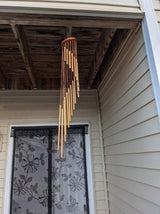 Wind Chime SOUND in DESCRIPTION! Large 36" Amazing Grace Gold Spiral Garden Patio Indoor Outdoor Memorial Sympathy Housewarming Gift