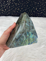 6.5” 4.7lb Large Labradorite Self Standing Freeform from Madagascar 2130g Dark Blue Iridescence Flash Quartz Third Eye Natural Rare Crystal
