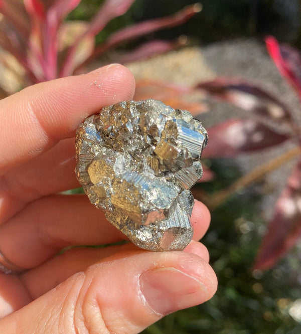 50gram Beautiful Pyrite Crystal Cluster | Approx 2oz | Fools Gold Pyrite from Colorado | Rough Raw Natural Gemstone Specimen Stone | Unique