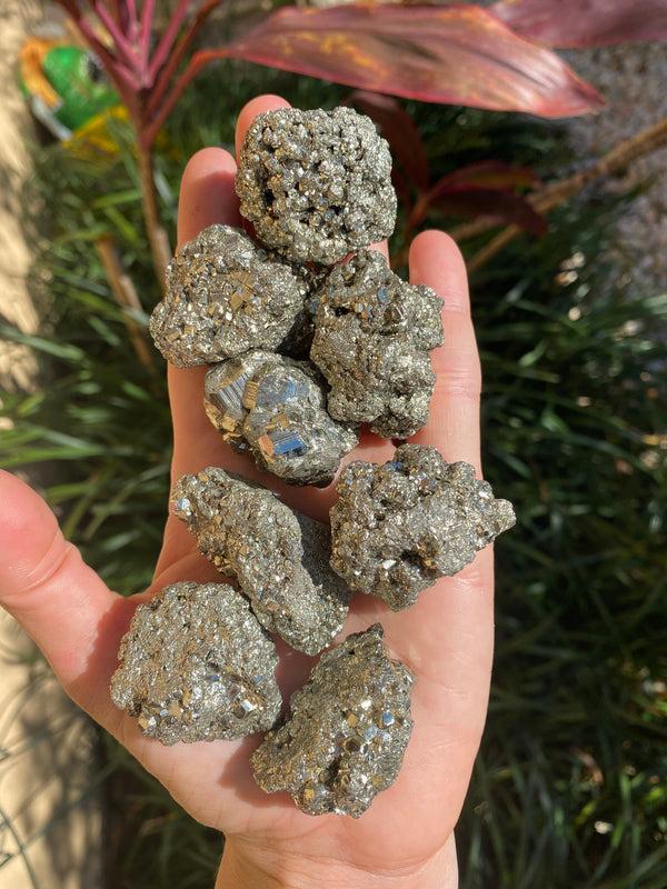 50gram Beautiful Pyrite Crystal Cluster | Approx 2oz | Fools Gold Pyrite from Colorado | Rough Raw Natural Gemstone Specimen Stone | Unique