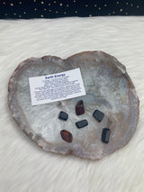 Earth Energy Crystal Bra Pouch | Crystals for Depression Energy Anger | 1st Chakra - Root of the Kundalini | Unique Gift | Ethically Sourced