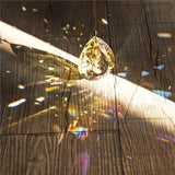 COLOR DEFECT 3" **Read Description**Large Pale Yellow Hue Prism Hanging Suncatcher Car Charm Window Faceted Crystal AB Color Bridesmaid Gift
