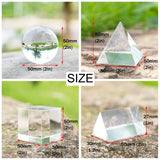 Crystal Optical Clear Crystal Photography Set Sphere Pyramid Cube Light Education Camera Orb Ball Prism Gift Large 50mm 55mm 60mm