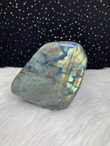 8” 7lb Large Labradorite Self Standing Freeform from Madagascar 3220g Blue Green Orange Flash Iridescence Quartz Third Eye Rare Crystal
