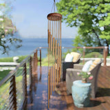 Wind Chime SOUND in DESCRIPTION! Large 36" Amazing Grace Gold Spiral Garden Patio Indoor Outdoor Memorial Sympathy Housewarming Gift