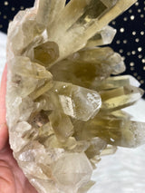 2LB 5oz Unheated Citrine Self Standing Cluster Natural Rare Crystal Lwena Congo 6.5" 1060 Birthday Housewarming Mother's Day Unique Gift Big