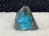 6.5” 4.7lb Large Labradorite Self Standing Freeform from Madagascar 2130g Dark Blue Iridescence Flash Quartz Third Eye Natural Rare Crystal
