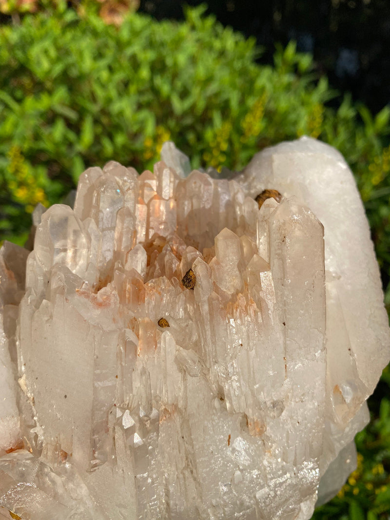 9.5” HUGE Unique Clear Quartz Cluster 7lb 8.4oz 3410g Many Twin Points Large Natural Crystal Mineral from Madagascar Display Big Crystal XL