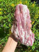 6.5" Large Pink Tourmaline Quartz 2lb 11oz 1210g Cluster, Rubellite Raw Crystal Depression Heart Chakra High Quality Rare Self Love Gift