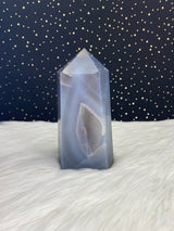 8.5" 4.89lb Banded Botswana Agate UNIQUE Crystal Self Standing Tower 2220g Druzy Quartz Obelisk Polished Healing Display Point Large Huge