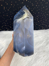 9.5" 9.46lb Banded Botswana Agate UNIQUE Crystal Self Standing Tower 4290g Druzy Quartz Obelisk Polished Healing Display Point Large Huge