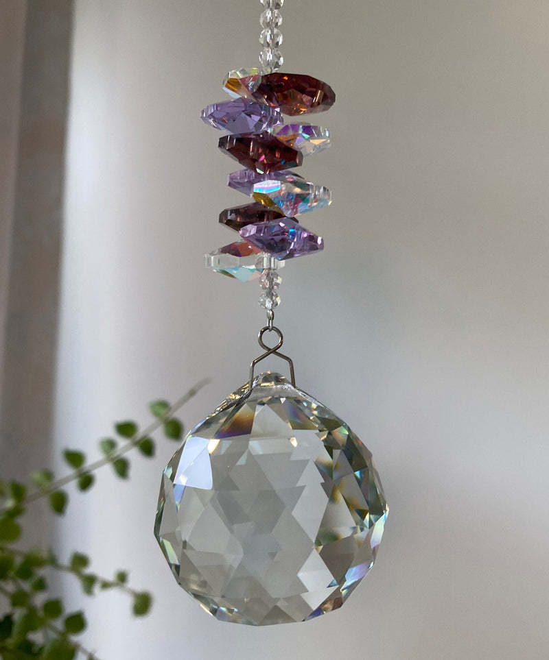 Ganesh Elephant Crystal Suncatcher for Window Decor Car Charm Light Catcher Prism Ball Home Garden Hanging Wedding Decoration Gift