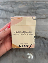 Luxury 52 Card Positive Affirmation Deck, Limited Edition Playing Cards Unique Gift for Yogi Positivity Crystal Lovers Manifestation Success