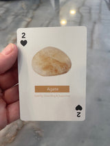 Luxury 52 Card Visual Crystal Healing Deck, Limited Edition Playing Cards Unique Gift Yogi Positivity Gemstone Lovers Manifestation Success
