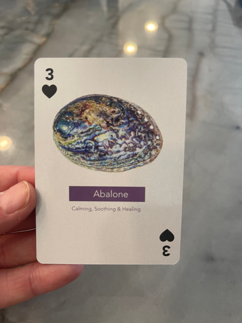 Luxury 52 Card Visual Crystal Healing Deck, Limited Edition Playing Cards Unique Gift Yogi Positivity Gemstone Lovers Manifestation Success