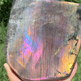 6.69” 5.9lb Rare Rainbow Spectrolite Labradorite from Finland XL Freeform 2720g Pink Purple Blue Quartz Natural Large Crystal