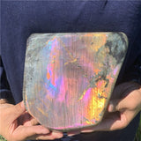 6.69” 5.9lb Rare Rainbow Spectrolite Labradorite from Finland XL Freeform 2720g Pink Purple Blue Quartz Natural Large Crystal